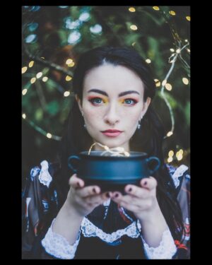 Jodelle Ferland Instagram - something wicked this way comes 💀🍂✨

📷 photo by @jeremy_ferland_photography
dress by @_eyecandy 
hair & makeup by me 
.
.
.
#happyhalloween #halloween #spooky #nikonphotography #vancouverphotographer