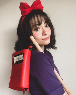Jodelle Ferland Instagram - I’ve wanted to be Kiki since I first watched Kiki’s Delivery Service over a decade ago. Took me a while but here I am with my black cat named jiji, cosplaying one of my favourite characters! (Jiji was not in the mood for photos but I did get one tiktok out of him😂)
Thanks @genevievebue for being my tombo❤️
Swipe to the end for a close up of the beautiful @ttd_eye lenses✨they have such a pretty design, I love them! if you wanna get yourself some lenses you can use my discount code “jodellemicah” (:
.
I’ll post more Kiki on @jodellecosplays💕
.
.
#kikisdeliveryservice #kikicosplay #jiji #jijicat #blackcatsofinstagram #studioghibli #ghibli #ghiblicosplay #cosplay #cosplaygirl #cosplayersofinstagram #animecosplay #ttdeye