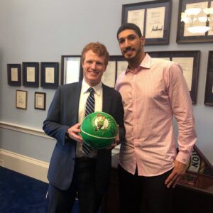 Joe Kennedy III Instagram - The reason no one will ever wear #11 in Celtics green again. Honored to meet someone willing to risk everything to fight for his homeland.