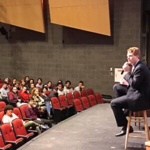 Joe Kennedy III Instagram - After a brief and successful fire drill at Newton North High School, we had a great discussion with students about civic engagement and public service in their community!