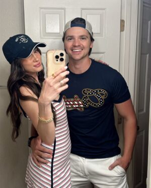 Joel Courtney Instagram - Greatest Country ever. 
Greatest Wife ever. 
Greatest shirt ever.

 #july4th #originusa #🇺🇸 #wifey #marriedlife #USA