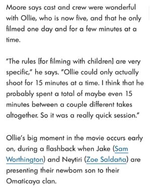 Joel David Moore Instagram - What a dream to be able to share the joys of my career with my children. This is one for the scrapbooks. 

Link in bio