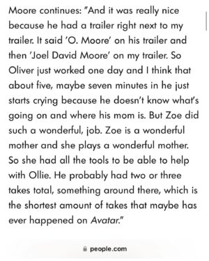 Joel David Moore Instagram - What a dream to be able to share the joys of my career with my children. This is one for the scrapbooks. 

Link in bio