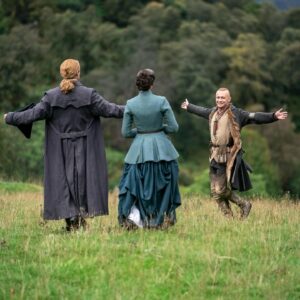 John Bell Instagram - Just some of our faves behind-the-scenes during production of Season 7, Part 2. #Outlander officially returns this November on STARZ.