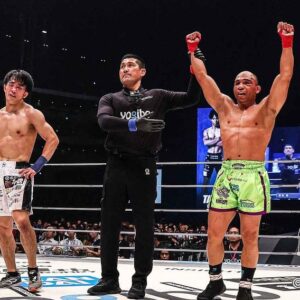 John Dodson Instagram - You gotta get a little, to give a little to get the big win. It’s was a wild trip to get here but we got the job done @bareknucklefc @rizin_pr #superrizin3 #bareknuckle #boxing #striking #speedkills