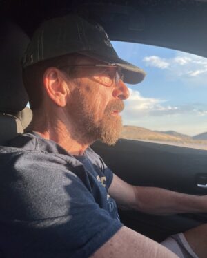 John Glover Instagram - Adam driving us home…look how focused he is.