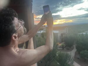 John Glover Instagram - Adam photographing.