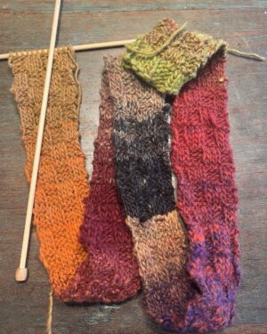 John Glover Instagram - My newest scarf.
self stripping NORO Yarn It’s  beautiful and surprisingly as you knit.! Try it !