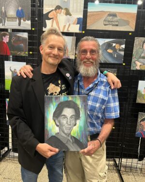 John Glover Instagram - An amazing artist delivering a touching portrait! Thank you shad! A great start to Buffalo comic con!