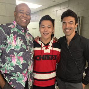 John Harlan Kim Instagram - Tonight’s the night! My first @hawaiifive0cbs episode directed by the lord to my left, Ian Anthony Dale and co-penned by the legend on my right that is Chi McBride. It is unfathomable how fortunate I was to have spectated firsthand two quality individuals so talented at their chosen crafts. My respect for them and the entire fleet down in Hawaii is paramount, that cast and crew is second to none. Enjoy it folks! 9p on CBS 🌴🎬
On a side note... I’m moving to Hawaii. You’ll find me there, on the beach working on a boat Shawshank Redemption style. A mouthful of Poke bowl and a Mai Tai. Come find me. Dear Red, if you’re reading this Instagram post, you’ve gotten out...