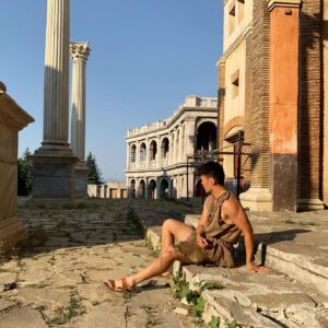 John Harlan Kim Instagram - Had a couple drinks last night. Woke up in Ancient Rome. This always happens. 😭