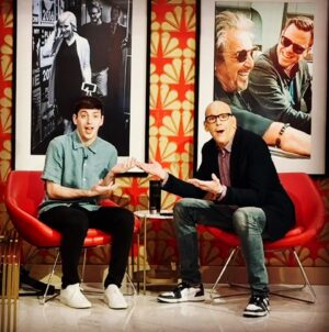 John Heilemann Instagram - Young genius @alexedelman stopped by @morningjoe to talk about his one-man @justforusshow, which just opened on Broadway to 🤯 reviews. I've seen JFU four times in the past 18 months; it was brilliantly promising and promisingly brilliant at the @cherrylanetheatre in late 2021; today at the @hudsonbway, it’s a full-blown comedic/cultural/political tour de fucking force. As should be clear, I love love love this show … but love this kid even more. (I believe his tribe has a word for dudes like Alex: mensch.) So don’t miss your chance to get a gander at the guy before he blows up so big he refuses to acknowledge my existence … and you have to pay Taylor Swift-y prices to see him from the nosebleed seats. #justforusshow #shulrunnings