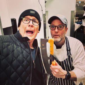John Heilemann Instagram - The headline here is simply this: @wyliedufresne is back, at last, with a new enterprise that quickly and giddily makes manifest how much we've missed him. It's been nearly 8 years, after all, since Wylie — one of the most inventive/ingenious/adventurous chefs of his generation, and easily the menschiest; the @beardfoundation award-winning virtuoso who left an indelible mark on NYC and modern food culture more broadly with his legendary turn-of-the-century NYC gastronomic laboratories 71 Clinton Fresh Food and WD-50 — was last in the captain's chair at a full-blown resto of his own. But that long and doleful dry spell comes to a blessed end tonight with the official opening of @stretchpizzanyc. Some will be surprised that WD has set aside his avant garde, molecular pursuits (aerating foie gras, frying mayonnaise, smoking mashed potatoes) for the less arcane joys of the humble pizzaiolo. But that surprise will give way to delight the moment you taste his pies — as I did at a Stretch dry run the other night. Three additional observations, each illustrated with a photo here (SWIPE LEFT), plus one directive: (1) WD remains every bit the madman behind the wheel, only now his tools are less finely calibrated, and much sharper; (2) every one of his pizzas is irresistible, and fucking delicious; (3) to make salad more palatable, Wylie has added potato chips, and the result is MAGIC. As for the prime directive, it's straightforward: run don't walk to @stretchpizzanyc ... and you're welcome. Cc @davidchang 🍕🍕🍕🥔🥗✨😋