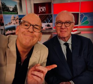 John Heilemann Instagram - Mornings with @mikebarnicle: #howitstarted -> #howitsgoing ... SWIPE LEFT.