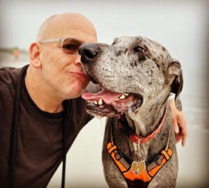 John Heilemann Instagram - Namaste, peeps, and Happy 4th — on which #dzadognyc @gangsteroflovenyc is celebrating his own (physical) independence after 3 restful & rehabilitative but romp-free months following his second successful acl surgery courtesy Dr Pamela Tha God Schwartz at @amcny. And I’ll tell you: He is one *very* exhausted but *very* happy doggo right now. #gangsteroflove #backinthenewyorkgroove #dontcallitacomeback #backinblack 🐶🐾🐾🌊🇺🇸🖤🤍