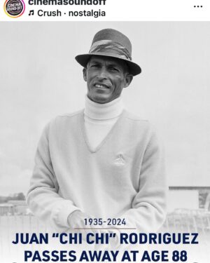 John Leguizamo Instagram - Greatest of all time American golfer 🏌🏽‍♂️ Latino of course!  R.i.p
