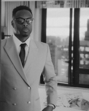 Johnell Young Instagram - “Somebody said I’m dressed like a waiter, guess they meant the way I be serving these looks” 🤷🏾😅