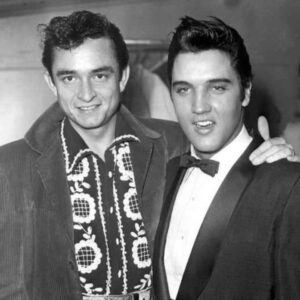 Johnny Cash Instagram - Remembering Elvis, Johnny's friend and fellow Million Dollar Quartet member, who passed away on this day in 1977 ⭐