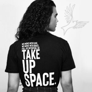 Jojo Fleites Instagram - Thank you all for your support so far! It gives me so much joy to see this mantra resonating with so many of you. Each purchase of these tees, tanks and tote bags benefits @equalityfl's TransAction initiative, supporting inclusive Human Rights ordinances and pushing back on anti-trans legislation in my home state. 💜 Link in my bio to purchase. #TakeUpSpace