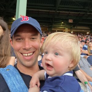 Jon Favreau Instagram - Charlie’s first Red Sox game: excited/intrigued/slightly terrified/exhausted.