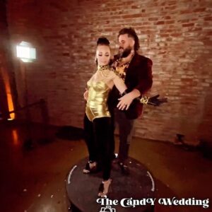 Jon Gabrus Instagram - When the dress code for your wedding guests is “Out do us” you gotta try and bring it baby!