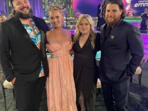 Jon Gabrus Instagram - Fun capper to an exciting season of 101 Places. @adam.pally and I got to present at Creative Arts Emmys. 
Thanks to @smiley_caputo & @katbardot for hair/face 
Thanks to @oliviaperdoch Ryan, and @theblacktux 
Thanks to @thesweetzerlife for being an absolute smoke show date and for letting me watch her house a toro hand roll 🥵🥵🥵
Thanks to @tacobell for the after after in my apt. 
HIGHLIGHT OF THE NIGHT 
Was @rupaulofficial telling me ‘love your billboard with your titty out on sunset’ I’m still gushing over that interaction.