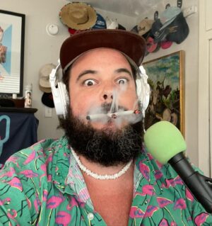 Jon Gabrus Instagram - @lakegrade makes 3 great varieties of their pre-rolls. So you know I had to try all 3 at once. Taken during a 420 livestream show.  #LemonSourDieselBudzillaWhiteZilla #ad