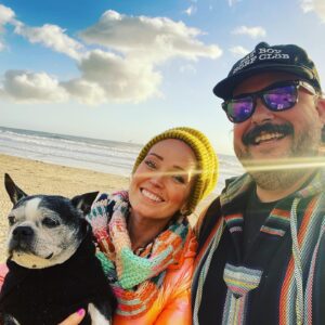 Jon Gabrus Instagram - Happy new years freaks! Love your weird aunt, uncle, and their beach gremlin