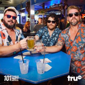 Jon Gabrus Instagram - #101placestopartybeforeyoudie finale (😢) in Maui this Thursday at 11pm on Tru. Our friend Zach joins us for (a bunch of) beers, (a ton of) food, and (many) shots.
