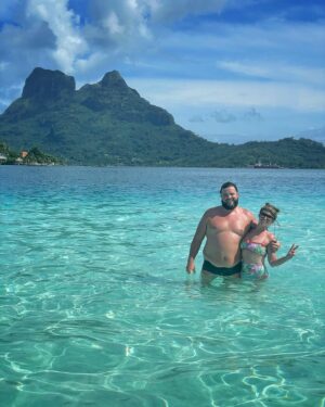 Jon Gabrus Instagram - Add ‘loves the ocean’ to the LONG list of things I love about this woman. Had a helluva time on vacation with you (even though you wore water shoes). I wrote this caption while looking up real estate in Moorea