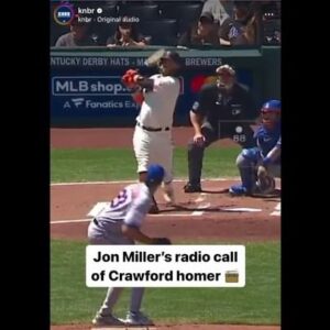 Jon Miller Instagram - SoundUp⬆️ Fox Sports didn’t use the #splashcam in their telecast of yesterday’s @sfgiants v @mets game which meant…no coverage of whether @therealbcraw35 HR landed in McCovey Cove or not. However, @mccoveycovedave posted an IG from his kayak in the Cove right after Craw’s HR splashed down. #mysterysolved #yayarea #yaaasss