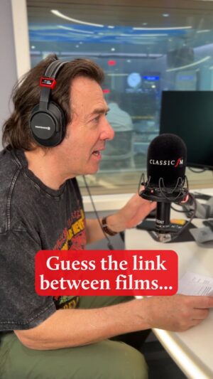 Jonathan Ross Instagram - What ties these three film classics together? @mewossy reveals the answer through music…

Join Jonathan every Friday and Saturday evening from 7pm for Classic FM at the Movies, as he rolls out the red carpet for all the best music from cinema’s most iconic scores.

Did you guess correctly? Let us know in the comments👇