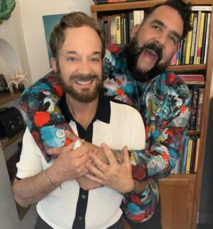 Jonny McGovern Instagram - It’s a lil early but gay summer fun has already begun 🌈💜💫🔥 #gaysummer  #gaybeard #gaybear #losangeles  #jonnyqmcgovern #dogsofinstagram