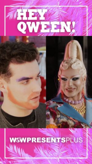 Jonny McGovern Instagram - Qudos for saying that, for spilling! 😂 #DragRace Season 16 semi-finalist @living4q spills ALL the tea with @jonnymcgovernisyourdaddy in @heyqweentv, now streaming ONLY on @wowpresentsplus! 👑

🎥 Hey Qween! hosted by Jonny McGovern premieres Mondays on @wowpresentsplus worldwide