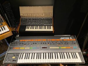 Jono Grant Instagram - Finally got round to a bit of a cleanup in the studio #stillawaytogo #studioporn #synthporn #jupiter8 #joy #aboveandbeyond #recordingstudio