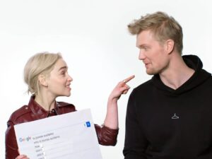 Joonas Suotamo Instagram - A funny moment on the SOLO press tour with @emilia_clarke . Emilia and her @sameyouorg team are doing important work, check out SameYou's page to learn more about their #supernurses petition!