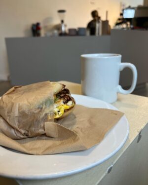 Jordan Alexander Instagram - breakfast sandwich with tomatillo salsa > no?