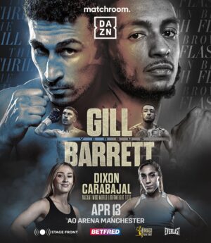 Jordan Gill Instagram - 🕺 The Thrill vs Brown Flash ⚡️

@itsjordangill and @zelfaflash roll the dice in Manchester plus Commonwealth and European Champ @rhiannondixon_ steps up to contest the vacant WBO World Lightweight Title vs Karen Carabajal 🎲 

#GillBarrett | @daznboxing | #DixonCarabajal