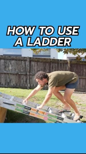 Jordan Watson Instagram - How to use a ladder 
#howto #instructional #ladder #diy #funny #howtodadnz