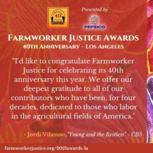 Jordi Vilasuso Instagram - I am grateful to have had the opportunity to host The Farm Worker Justice Awards in Los Angeles last night…fantastic way to kick off #nationalhispanicheritagemonth! @farmworkerjustice does tremendous work to protect  the health and human rights for the hands that feed us. Thank you mi hermano @daviddamianf for inviting me and always sharing your wisdom and generosity. Getting to spend time with an icon like Dolores Huerta was truly an honor! The event celebrated prominent activists @bruce.goldstein.92, @doloreshuertafd , Thomas Saenz, John Echeveste,  @evalongoria  @belscoolist , @_pepefied , @juliecarmen3 , @almamartinezofficial @annieggonzalez , @maldefian at @laplazala . Please visit @farmworkerjustice to learn more and to protect #thehandsthatfeedus !