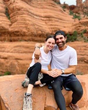 Jordi Vilasuso Instagram - 10 years! 10!!! 🤯Who would’ve thunk it @kaitlinvilasuso aka My Katie Girl😉 Celebrating our anniversary in Sedona last week seemed quite appropriate: the terrain, the adventure, the food, you telling me we’re going the wrong way, me making you walk across Devil’s Bridge, you humoring me as I tried to serenade you with Green eyes, me encouraging you in our morning yoga class, all the the ying and the yang as it culminated to our last stop at the vortex! It was just everything I could’ve dreamed of and wanted…just like our marriage because: Honey, you are the rock upon which I stand!