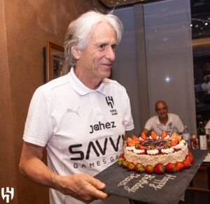 Jorge Jesus Instagram - The squad is celebrating the birthday of “Jesus” 💙
 
Happy birthday Mister 🎂 

#AlHilal