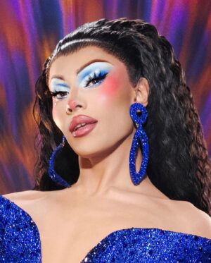 Jorgeous Instagram - ALLSTARS 9 !!!! My Body Is Ready To Slay 💙🔥 
@rupaulsdragrace @worldofwonder @paramountplus 
Look By @cazias 💙
Hair/ Earrings By @omgeewigs 💙
Mug By @chichifuera 💙