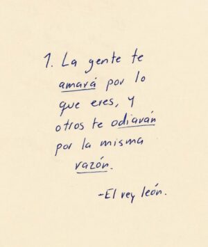 José Ron Instagram - La gente te amará por lo que eres, 
Y otros te odiarán por la misma razón. 
#ElReyLeón 🦁 
-Ya sé! Ando un poco perdido por acá,  pero ando con mucho trabajo y muchas cosas que hacer 😬 
Les mando besos y abrazos 🥰