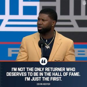 Josh Cribbs Instagram - @devin_d_hester_23 shouts out @joshcribbs16 and @bmitch30 in his speech.

📺: #PFHOF24 Enshrinement on NFLN/ESPN
📱: Stream on #NFLPlus