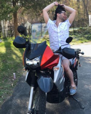Joslyn Fox Instagram - When posing on a motorcycle goes wrong. #itried