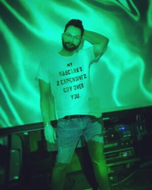 Joslyn Fox Instagram - ▶️Play the moments.
⏸Pause the memories.
⏹Stop the pain.
⏪Rewind the happiness.

Thank goodness for this DJ gig. Music makes me so happy. Catch me spinning the first and third Friday of every month with @airspray508 at @electric_haze_worcester 
Shirt by @marekrichard 
#dj #djpatrickallen #airspray #electrichaze #marekandrichard #mymascaraistooexpensivetocryoveryou