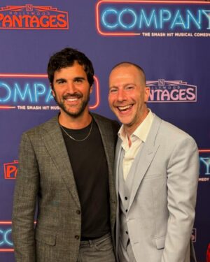 Juan Pablo Di Pace Instagram - Transported back to one of my favorite musicals of all time… @companybway with its amazing music director and also my friend and collaborator @charliealterman at Los Angeles’ Pantages Theatre.