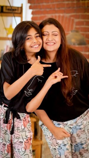 Juhi Parmar Instagram - Friendship is a choice, a bond that comes from the heart….and for me my closest friend, my support system, my reason to look forward to every tomorrow, is you my little one.  We may have been bound by blood, but my heart tells me that you told God that let her be my mommy and my best friend, that you chose me and made me the luckiest in this world!  Friendship is celebrated just today but what is life without it and somewhere every bond that we have, be it with our children, our parents, our brothers/sisters has a touch of friendship in them….and when you talk about the chosen friends, well what would life be without them.  So cherish this bond, and celebrate it not only today but everyday, Happy Friendships Day to all of you!  And yes a Happy Sunday too 🙂
#friendship #friends #friendshipday #bestfriends #bestfriendsforever #happyfriendship #together #togtherforever 
.
.
Twinning Outfits: @shopatladybeauty