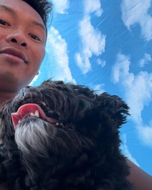 Jujubee Instagram - Went to Boy Beach and made friends with a dog named Bubbles. Very me to do this. 😂